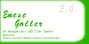 emese goller business card